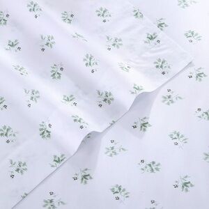 Stone Cottage Cotton Percale King Size Sheet Set, Green